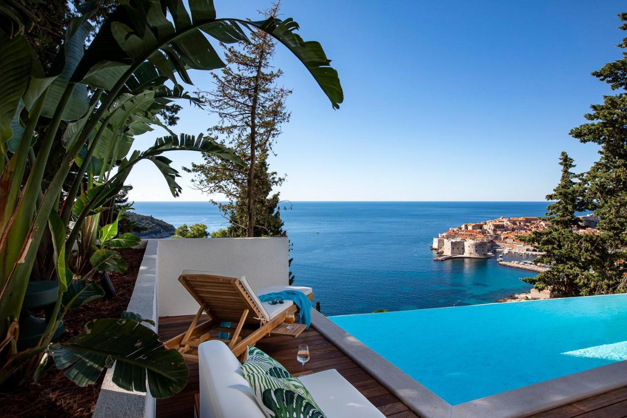 Villa T Dubrovnik - Wellness And Spa Luxury Villa With Spectacular Old Town View ภายนอก รูปภาพ